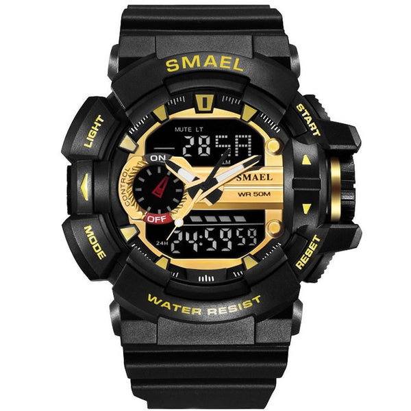 SMAEL Yellow Sport Watches Men