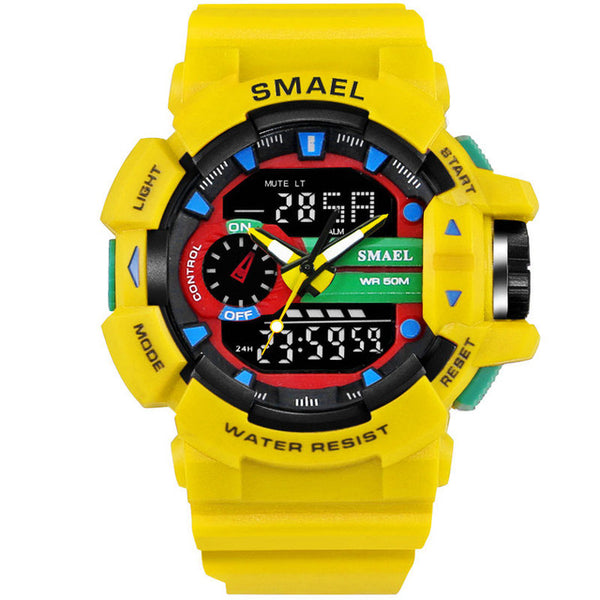 SMAEL Yellow Sport Watches Men