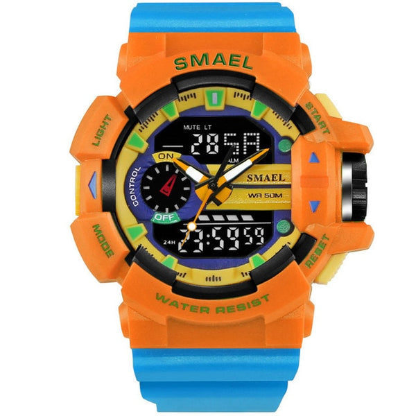 SMAEL Yellow Sport Watches Men