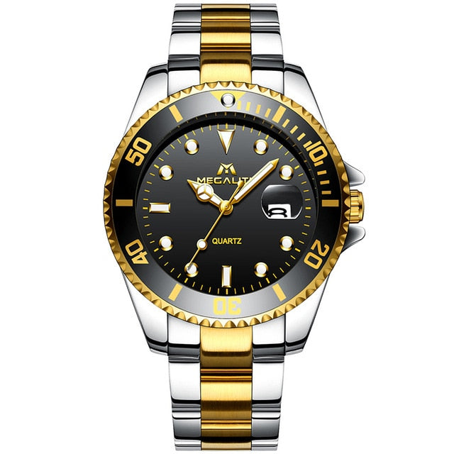 MEGALITH Quartz Watch Men Waterproof