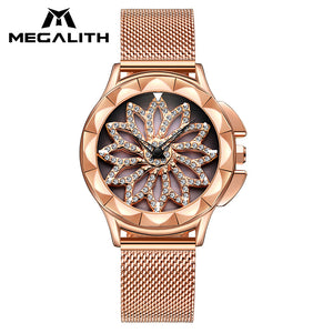 MEGALITH Luxury Diamond  Watch Women