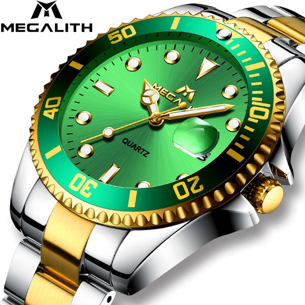 MEGALITH Quartz Watch Men Waterproof